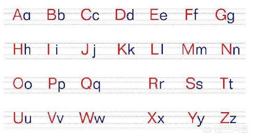 26个汉语拼音字母表图片
