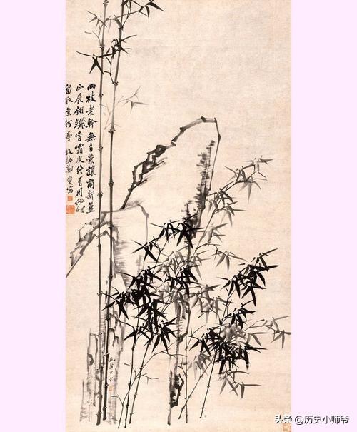 郑板桥竹石图（郑板桥竹石图题诗）