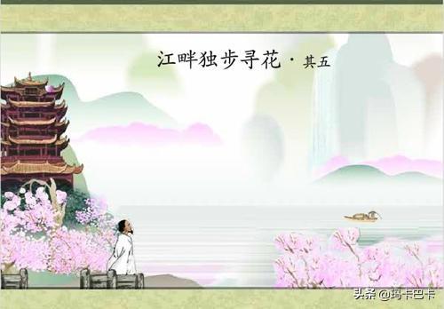 江畔独步寻花其一到七（《江畔独步寻花》其7）